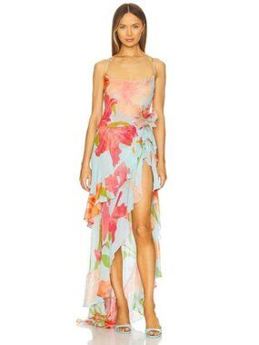 retrofete emery embellished silk dress Retrofete Emery Maxi Dress